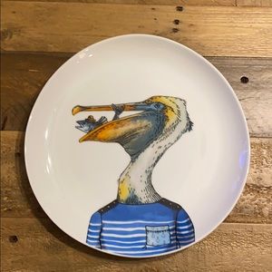 West Elm Dapper Animal Plate Pelican